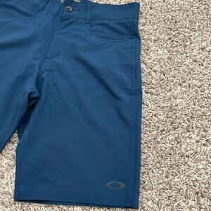 Oakley Base Line Hybrid 21 Shorts Mens 30 Reg Inseam 10" Performance Blue